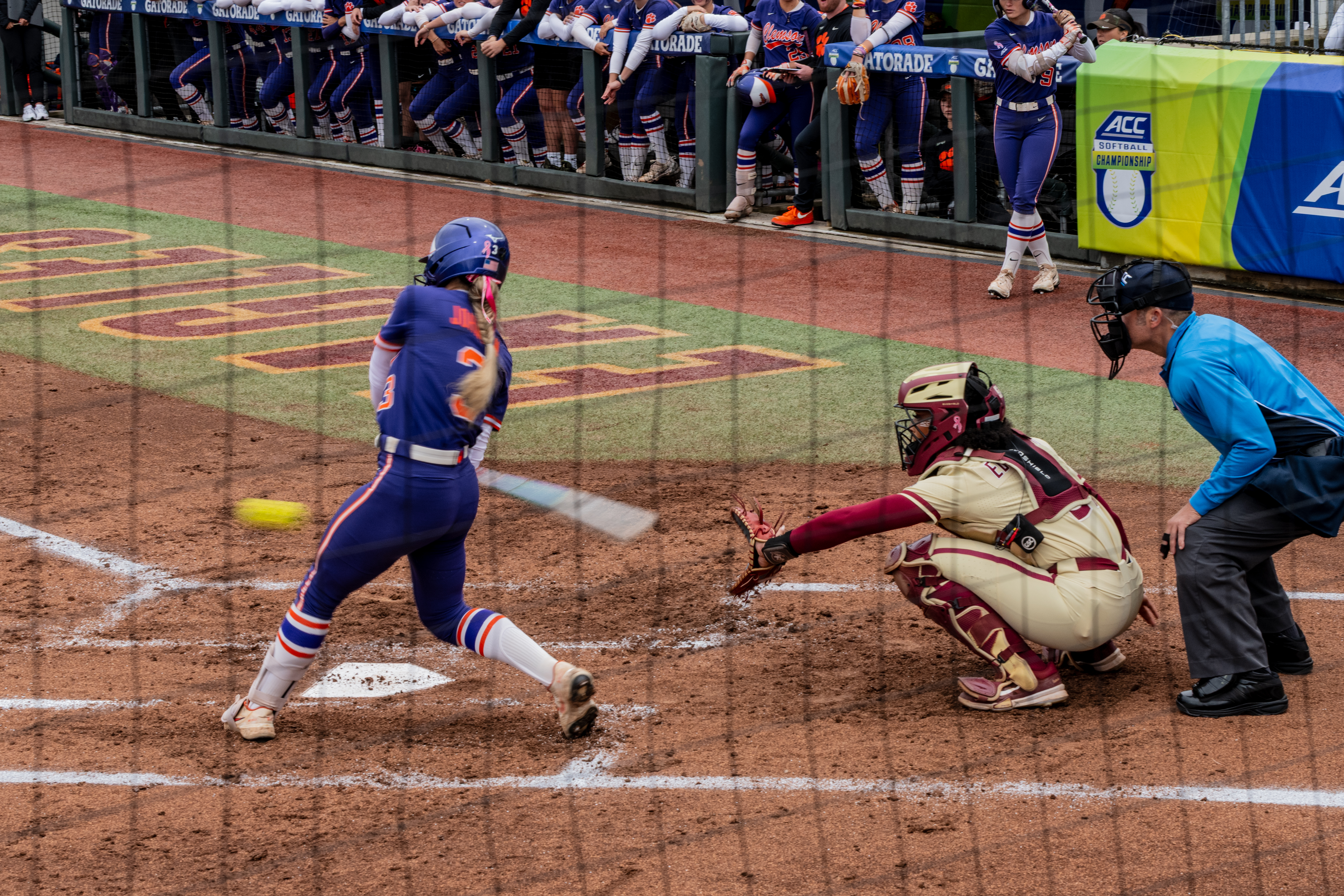 ACC softball championship action, photograph 8431