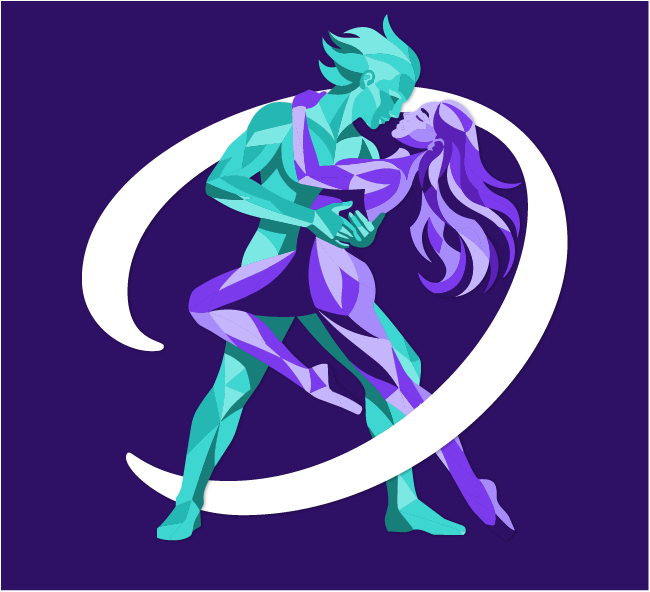 One More Dance purple knockout logo