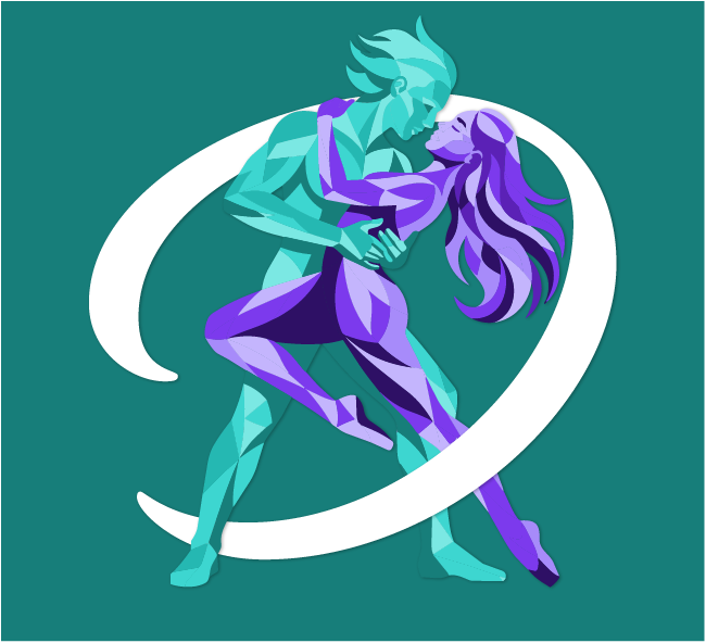 One More Dance teal knockout logo
