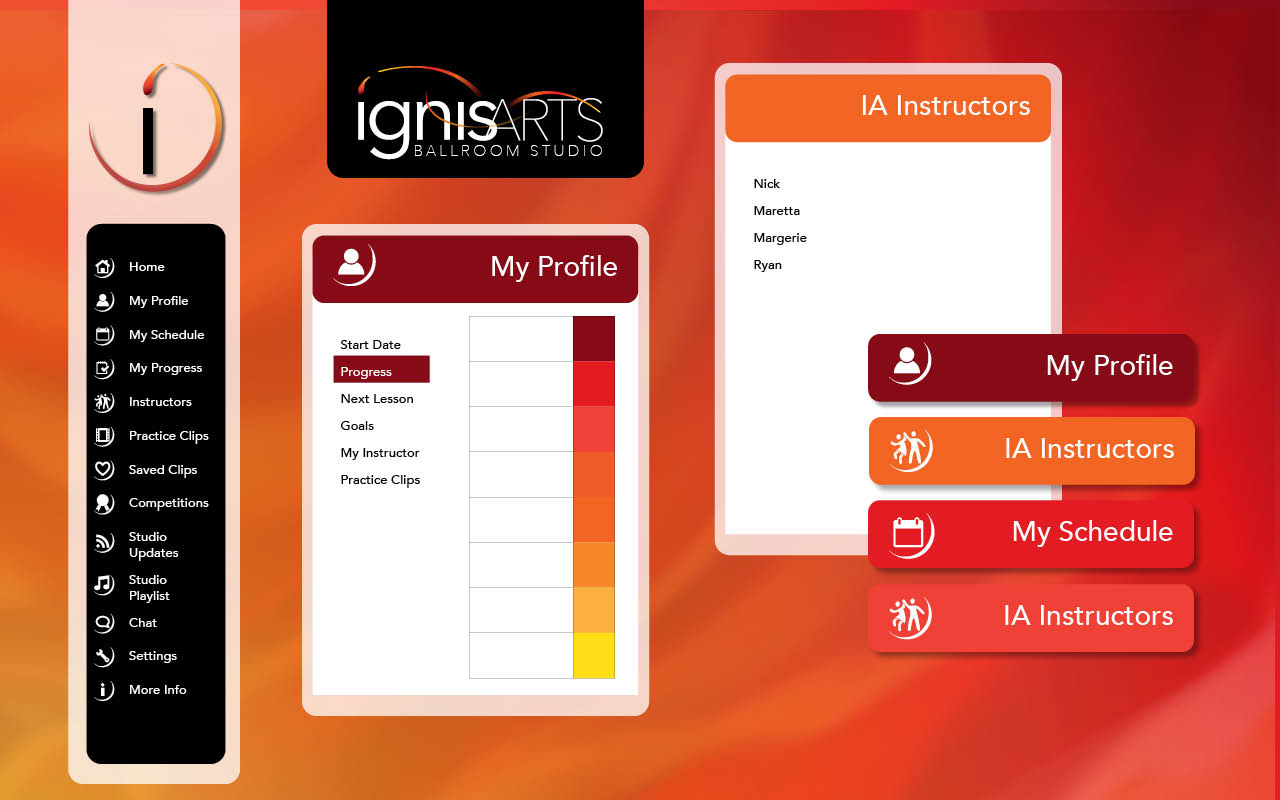 Ignis Arts mobile brand application