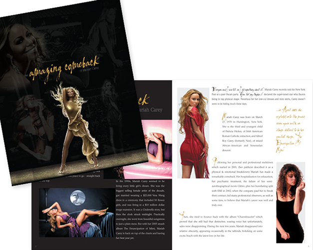 Magazine editorial spread